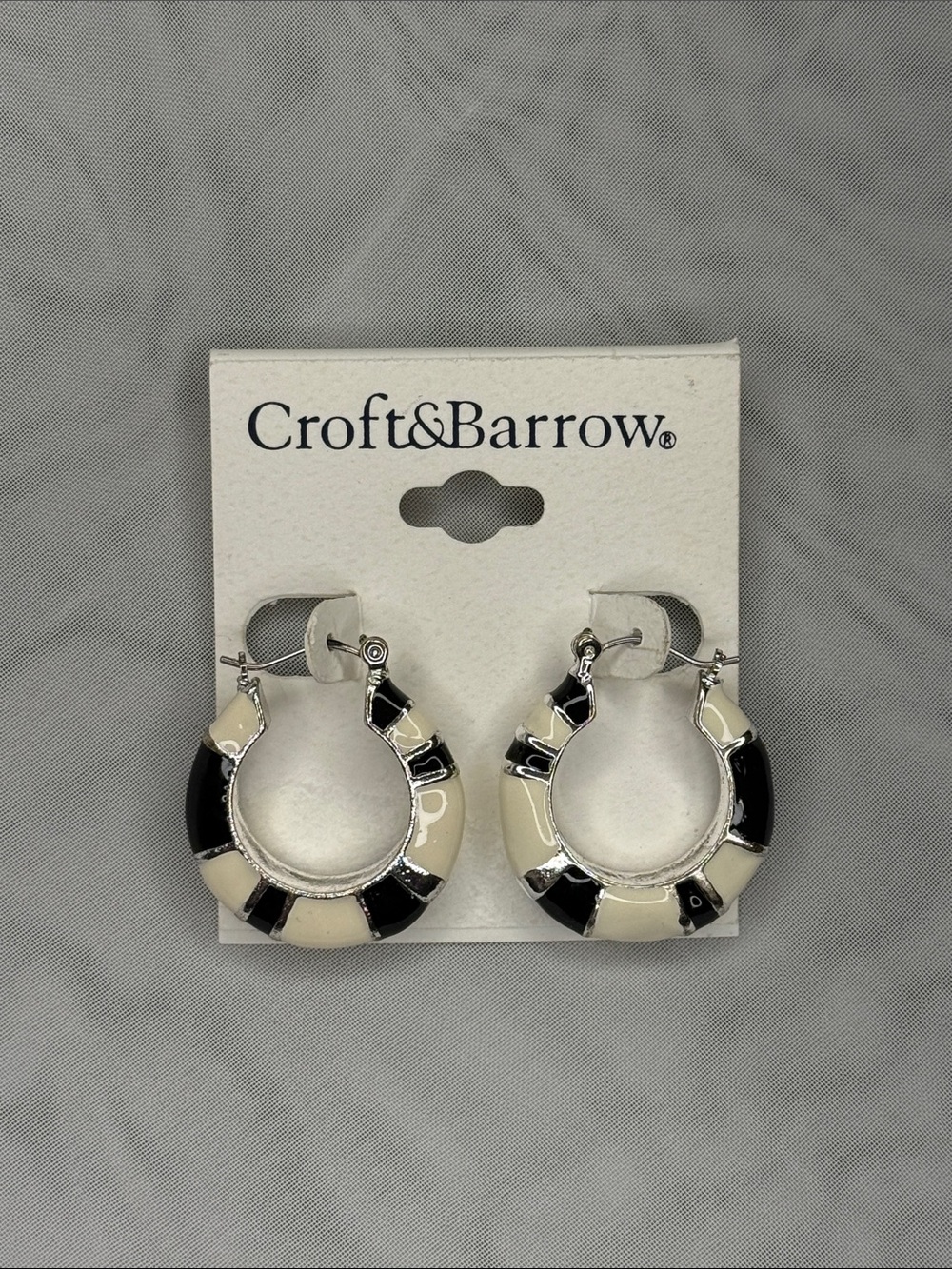 croft&barrow Striped Enamel Hoops